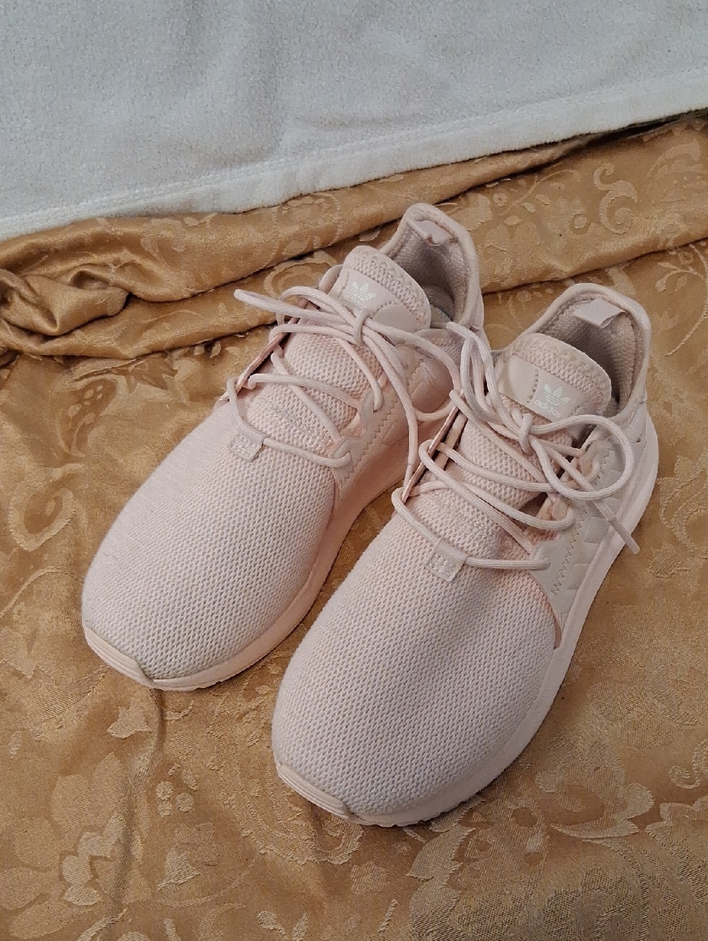 adidas Pink Kids Size 3 Lightweight Running Sneakers - Blush Pink.soft
